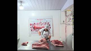 DAMASO DEBONING VIDEO HALF CARCASS OF PORK [upl. by Deidre]