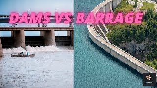 Difference between dam and barrage [upl. by Yanel]