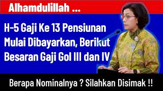 H5 Gaji Pensiunan PNS Mulai Dicairkan  Berikut Besaran Gaji Gol III dan IV Yang Akan Diterima [upl. by Iam66]