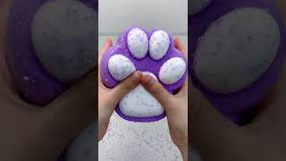 FUFUSQUISHY ASMR 💜🐾800g Purple Based White Paw [upl. by Haleelahk324]