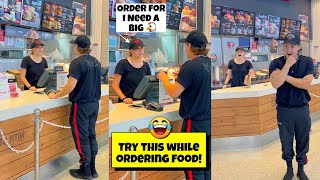 Try This While Ordering Food 😂 [upl. by Ecnerrot295]