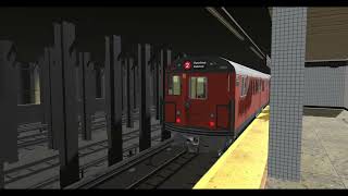 Trainz 2019 IRT Action  Hoyt StFulton Mall 1995 NYCTA DE [upl. by Hamfurd]