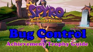 Spyro Reignited Bug Control Achievement  Trophy  Defeat all of the Draclets during one Superflight [upl. by Yauqaj]