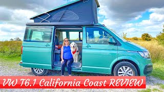 FULL REVIEW VW T61 California Coast Camper Van  We Spent A Week With It [upl. by Eddana458]