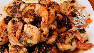 🔴La Receta Más Deliciosa Camarones al Mojo de Ajo🦐El sabor latino [upl. by Vadnee]