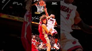 DWYANE WADE POSTERIZED DUNK ANDERSON VAREJAO MIAMI HEAT VS CLEVELAND CAVALIERS😱nba podcast shorts [upl. by Anoblav]