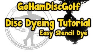 Disc Dyeing Tutorial Easy Stencil Dye [upl. by Bandeen381]