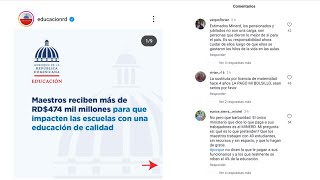 La polémica publicación del MINERD en sus redes que han borrado 4 veces [upl. by Obbard749]