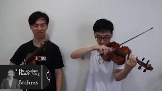 Hungarian Dance No5 Brahms  TwoSet Violin [upl. by Diann]