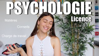 MA L1 EN PSYCHOLOGIE matières conseils charge de travail [upl. by Maon]