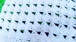 An easy and quick crochet stitch to make a blanket for beginners 💥 [upl. by Gil]