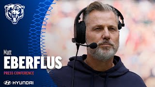 Matt Eberflus gives injury updates previews matchup versus Patriots  Chicago Bears [upl. by Antebi]