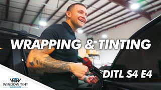 Wrapping Tail Lights amp Tinting Windows  Day In The Life of a Window Tinter  Season 4Episode 4 [upl. by Odey]