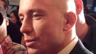 GSP talks fighting Anderson Silva amp Jake Shields in Toronto at UFC 129 [upl. by Mandel]