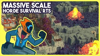 Massive Scale Horde Survival RTS  Diplomacy Is Not An Option [upl. by Ainslee]