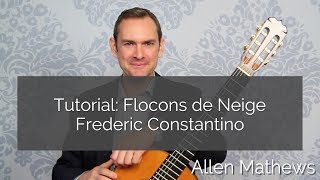 Tutorial Flocons de Neige by Frederic Costantino RCM Bridges prep [upl. by Paley]