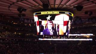 New York Rangers John Amirante is back Singing the Canadian and American Anthems [upl. by Shena]