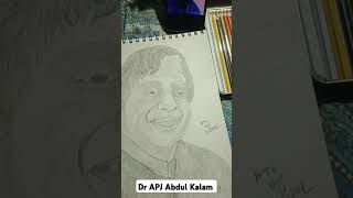 Dr Apj Abdul Kalam sir shortvideo colourpencildrawing drawing artworker artgallery [upl. by Bristow]