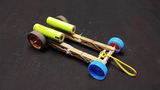 How To Make a Mini Rubber Band Car SIMPLE CAR [upl. by Arakawa]