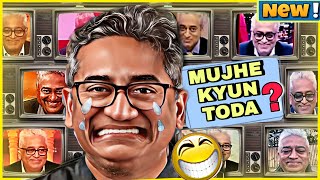 😈🤭Smiles of Rajdeep Sardesai😜🤡😛Indian Media Funny Moments 😂😂Scolded Insulted Trolled Compilation [upl. by Auqenahc]