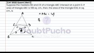 CAT 2024  CAT 2022 Quant Slot 3  Q7 Video Solution  doubtpucho [upl. by Kele]