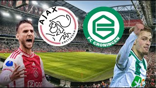 AJAX AMSTERDAM VS FC GRONINGEN LIVE MET DE VOETBALCOMMENTATOR 821 [upl. by Dust]