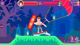 Bowmasters New Character Gameplay  Kiteboarder Unlocked VIP [upl. by Votaw]