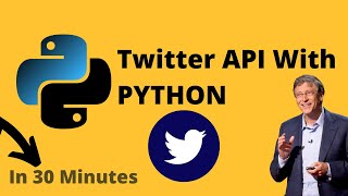 Twitter API with Python  Tutorial For Beginners 2023 [upl. by Lavery]