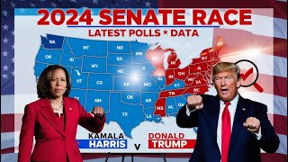 Updated 2024 US Senate Election Map According to Latest Polls Democrat vs Republican [upl. by Lesko]