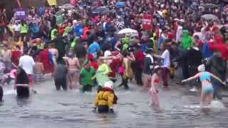 2015 Loony Dook New Year’s Day South Queensferry Near Edinburgh Scotland [upl. by Yl]