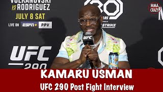 Full Kamaru Usman UFC 290 Guest Fighter Interview [upl. by Artimed]