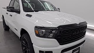 2023 Ram Ram 1500 4x4 Quad Cab Big Horn QUADSHORTBIG HORN LVL 2N Bright White Clearcoat Used wa [upl. by Toffic]