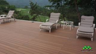 NewTechWood UltraShield  Teak Decking [upl. by Lehcear168]