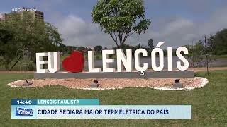 Lençóis Paulista Cidade sediará maior termelétrica do país [upl. by Aryajay159]