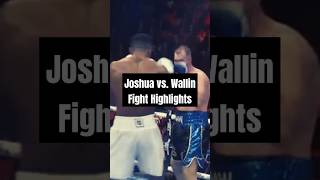 Anthony Joshua vs Otto Wallin Full Fight Highlights boxing fighthighlights [upl. by Sldney]