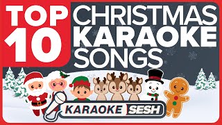 Top 10 Christmas Songs Medley Karaoke [upl. by Alain]