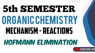 Hofmann elimination reaction5th semester organic chemistry calicutuniversity chemistry [upl. by Macmillan]