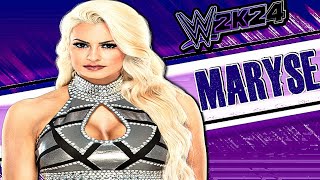 WWE 2K24  Maryse Signatures and Finishers [upl. by Merrile]