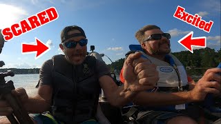 Riding in Finnegans Crazy Fast Jet Boat Kinda Terrifying [upl. by Horace454]