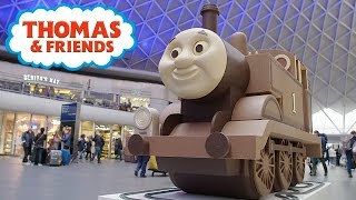 Giant Chocolate Thomas Heads To Kings Cross Station London  Thomas amp Friends UK [upl. by Syverson38]