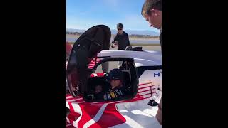 Verstappen Getting Into The Acura For A Test Drive [upl. by Viridissa746]