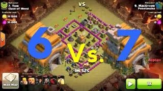 TH 6 Vs TH 7 War Attack [upl. by Nemad]