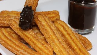 Eggless Churros Easy Recipe  Churros With Chocolate Sauce  How to make Churros  Kanaks Kitchen [upl. by Ozne]