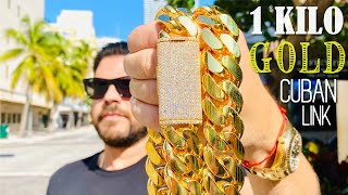 Making a 1 kilo Gold Cuban Link Chain  You Wont Believe This Process [upl. by Bonner]