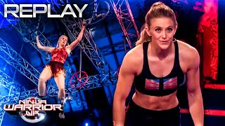 The Flame Takes on ELITE Ninja Stefanie 😱  Ninja Warrior UK [upl. by Keffer818]