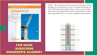 1241  Engineering Dynamics Hibbeler 14th Edition  Engineers Academy [upl. by Tram440]