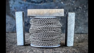 Forging Knife From Ball Chain And 52100 Steel [upl. by Lan]