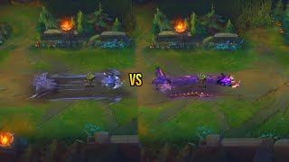 Prestige Soul Fighter Pyke vs Ashen Knight Pyke Skin Comparison  League of Legends [upl. by Alpheus]