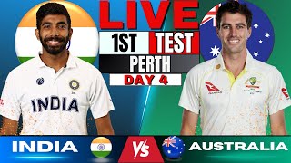 IND vs AUS India vs Australia 1st Test  Live Score amp Commentary  IND vs AUS  Day 4 2nd Session [upl. by Ahsatniuq]