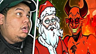 Santa vs Satan  RAP BATTLE  ft Chase Beck REACTION [upl. by Nellda361]